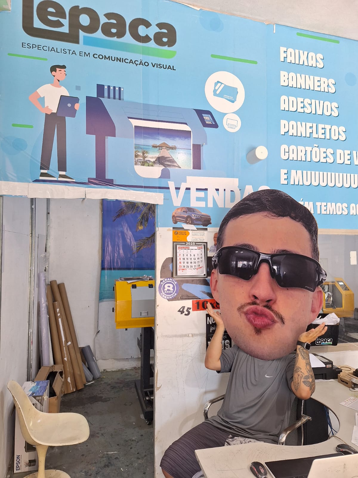 TOTEM CABEÇÃO PARA FORMATURA GIGANTE